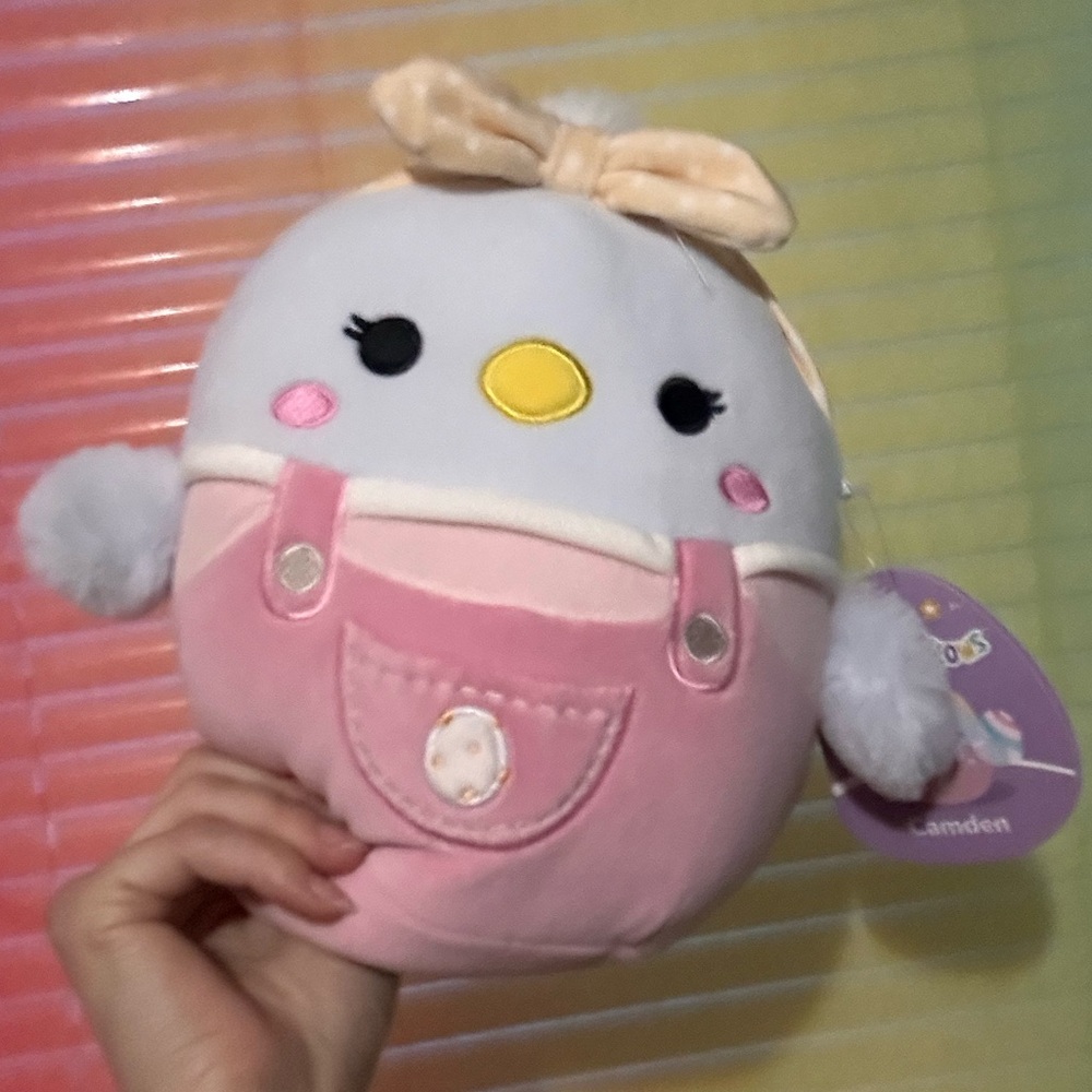 Easter Chick Camden Squishmallows Bird Spring Bow Outfit 8”